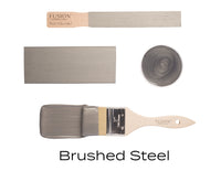 Fusion mineral paint brushed steel