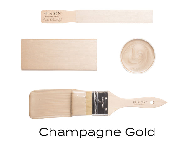 Fusion mineral paint champagne gold