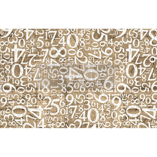 Decoupagepapper tissue paper Engraved Numbers