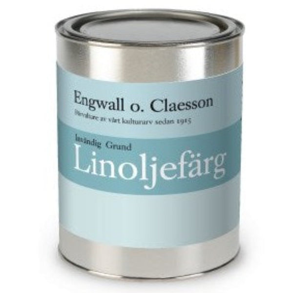 Engwall & Claesson linoljefärg, invändig grundfärg.  